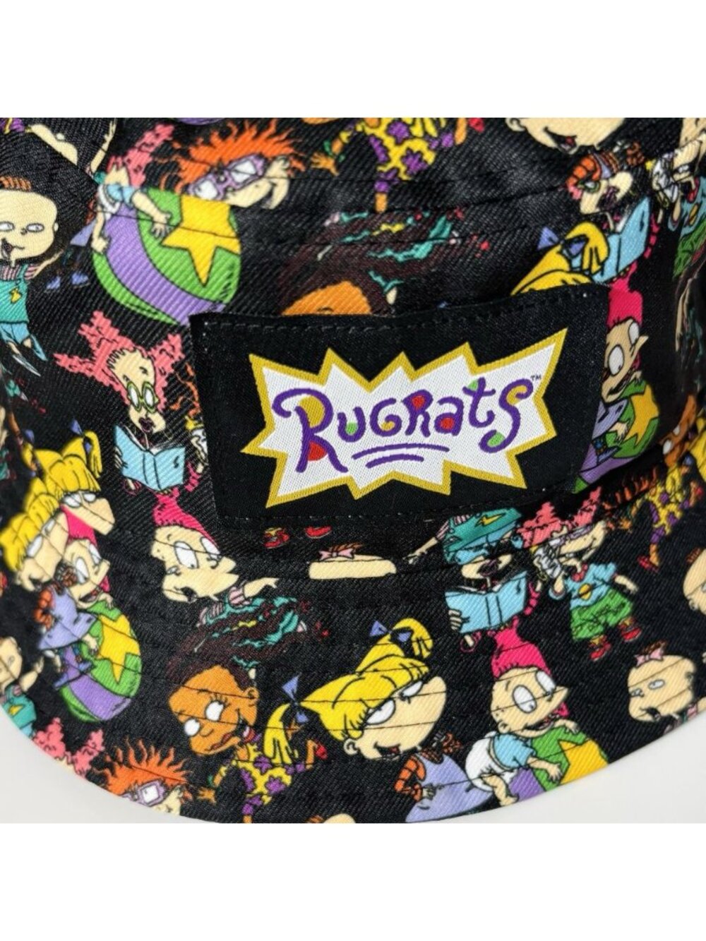 NWOT Vintage 90s Rugrats Nickelodeon All-Over Print Bucket Hat Nostalgic Adult